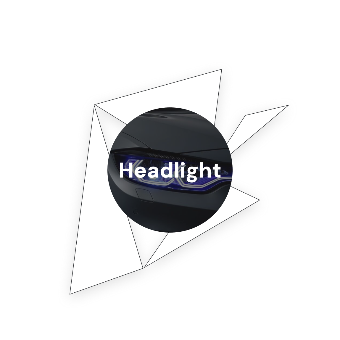 Headlight (Light Smoke/ Light Grey)